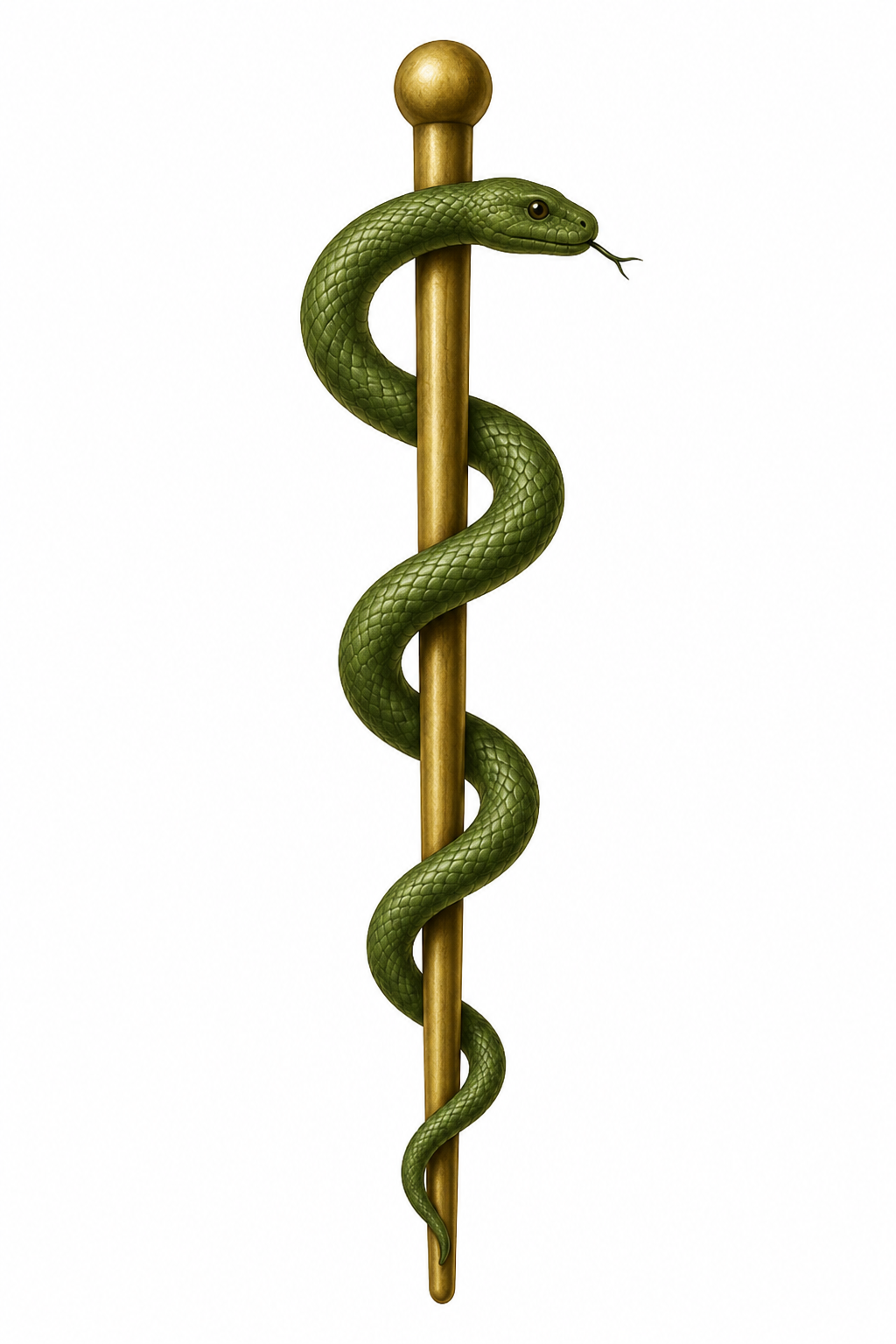Rod of Asclepius — the true symbol of the medical profession